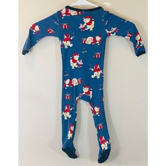 Munki Munki Disney Slumber Collection Winnie the Pooh Holiday Pajama Sleeper - Picture 3 of 7